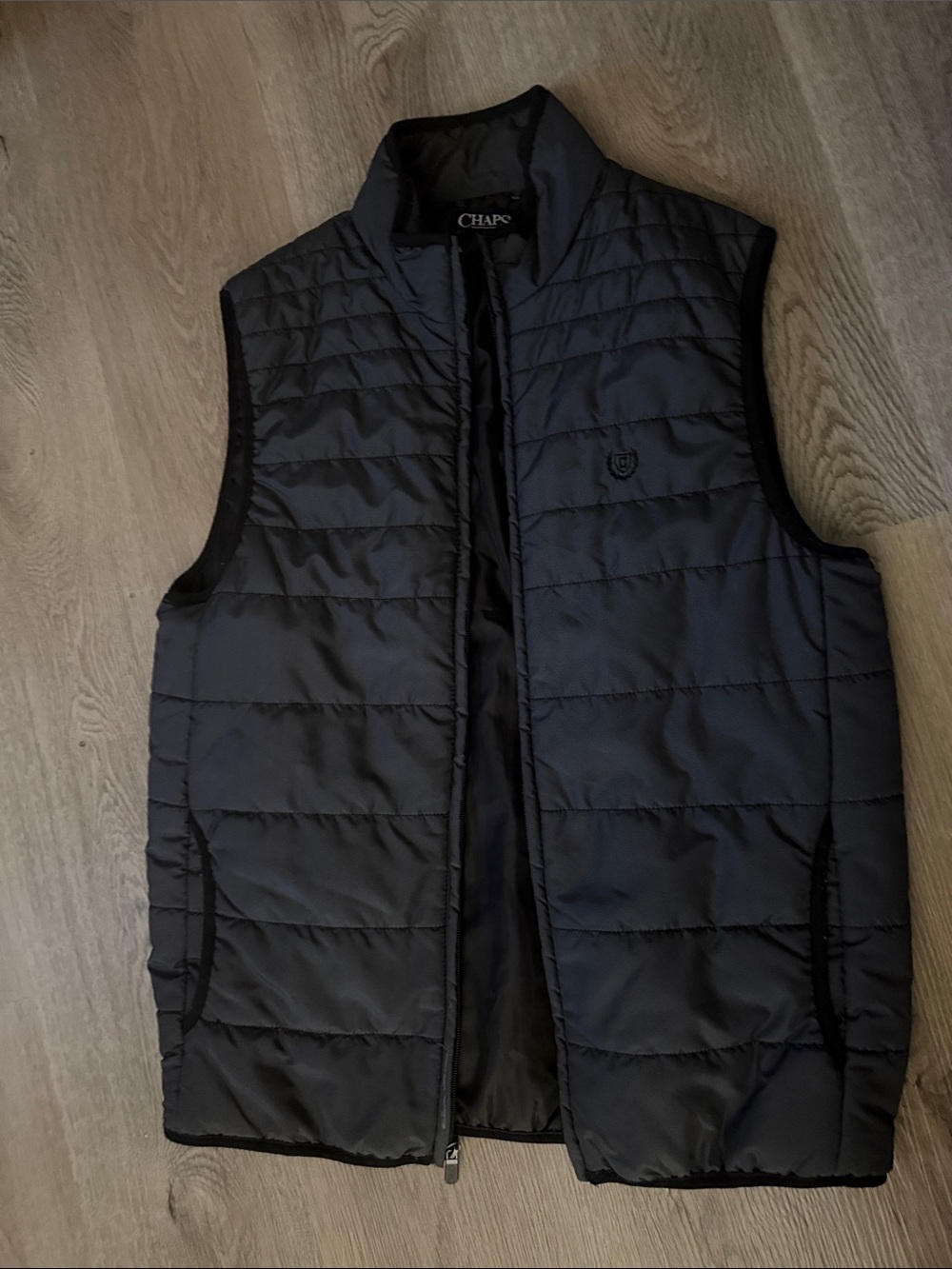Chaps kid’s Black Quilted Vest